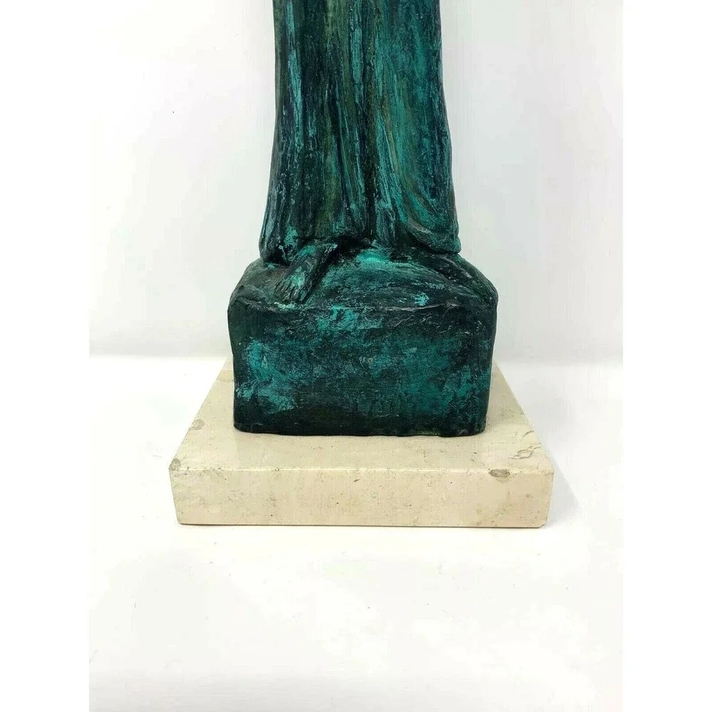 Rose Van Vranken Patina Bronze Sculpture Theotokos Maquette Madonna